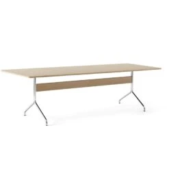 &Tradition Pavilion AV24 Esstisch 250x110 Cm, Eiche/Chrom