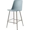 &Tradition Rely HW91 Barstuhl, Schwarz/Hellblau