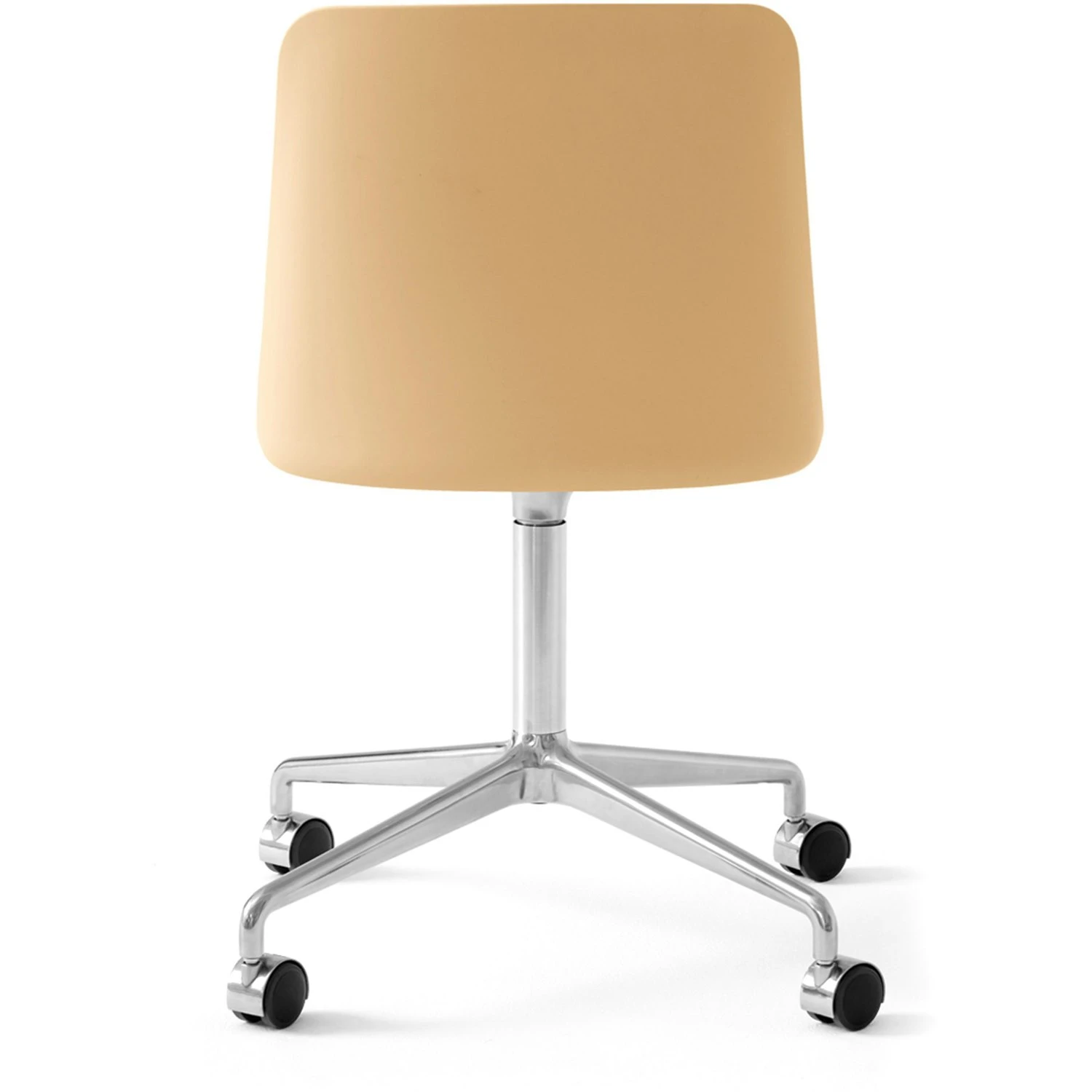 &Tradition Rely Drehstuhl HW21, Poliertes Aluminium/Beige 3 &Tradition Rely Drehstuhl HW21, Poliertes Aluminium/Beige – Bild 3