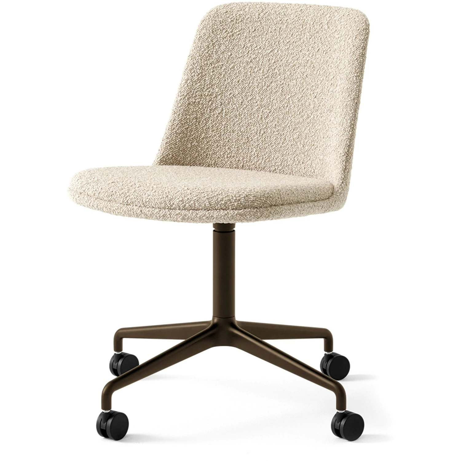 &Tradition Rely Stuhl HW24 Swivel, Brüniert / Karakorum 003 Beige 1 &Tradition Rely Stuhl HW24 Swivel, Brüniert / Karakorum 003 Beige