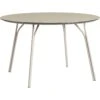 Woud Tree Esstisch Ø120, Beige Oberteil / Beige Beine
