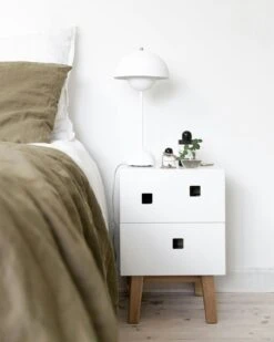 Peep S1 Nachttisch, Angel White/Oak -Gubi || Hay || &Tradition Verkäufe zweed peep s1 nachttisch slate grey oak 6