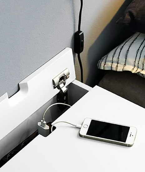 Peep S1 Nachttisch, Slate Grey/Schwarz 2 Peep S1 Nachttisch, Slate Grey/Schwarz – Bild 2